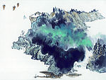 山水水墨画 古代山水画