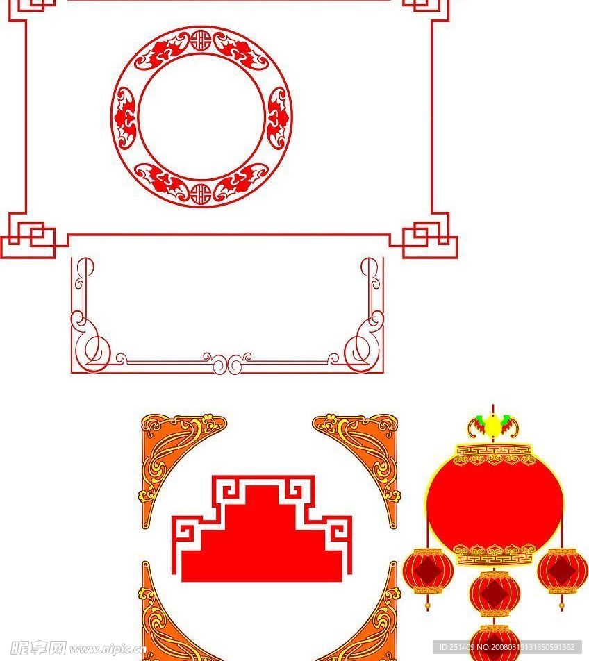 传统花边