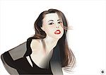 高清晰矢量精品美女素材