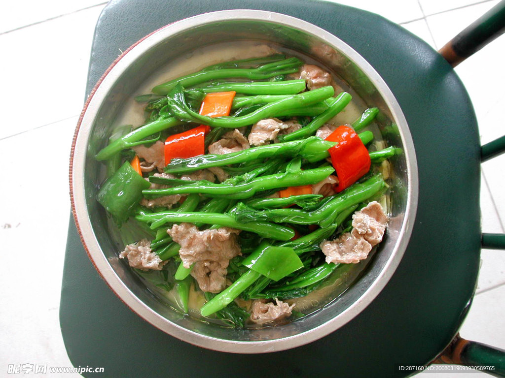 青菜肉片