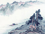山水水墨画