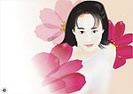 高清晰矢量精品美女素材