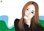 高清晰矢量精品美女素材