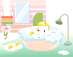 洗澡小孩