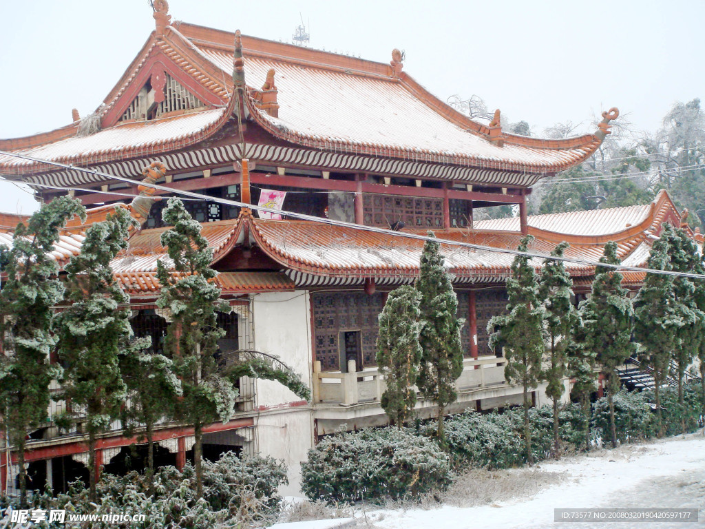 风雪中的零陵城