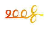 彩带2008字样