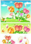 花背景