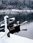 湖畔雪景