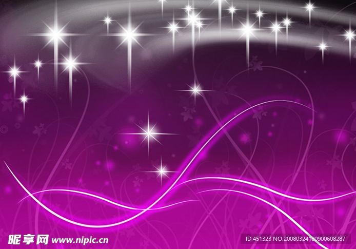 紫色条纹星光设计素材