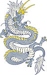 超酷中国龙矢量素材-3