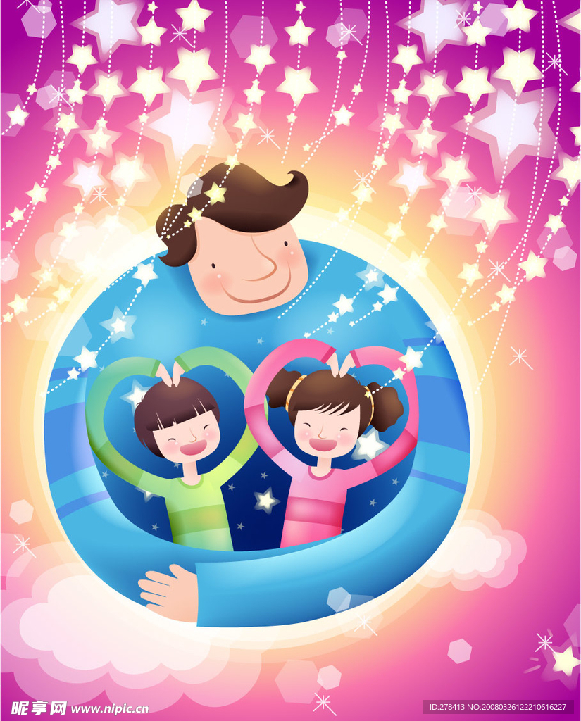 韩国兒童矢量素材