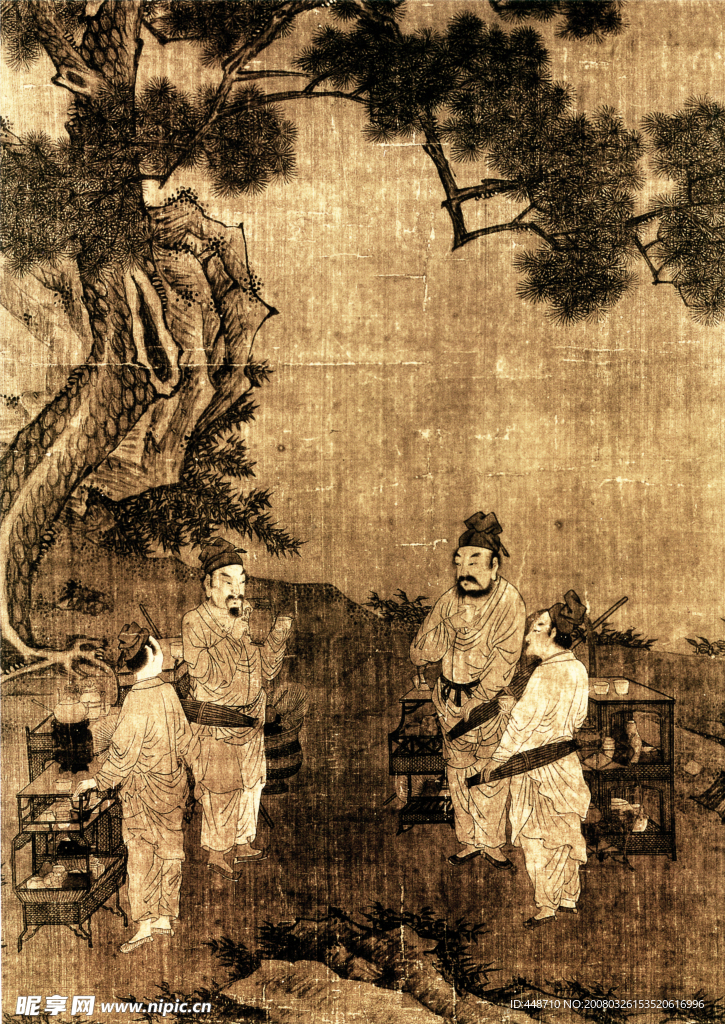 古画茶图