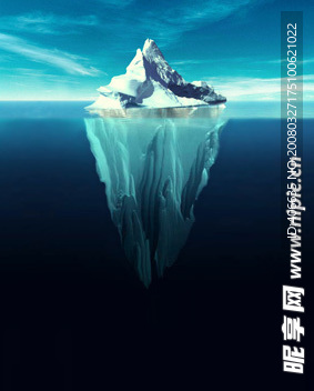 冰山分层图