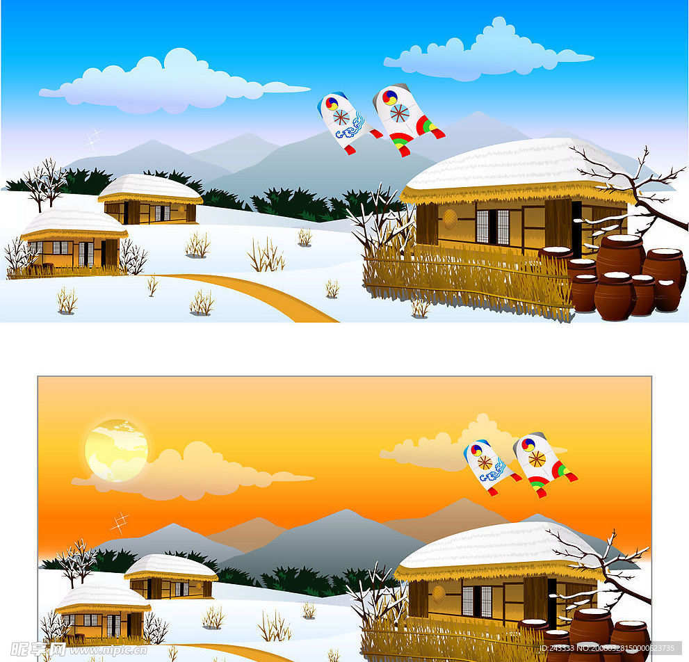 风景矢量图