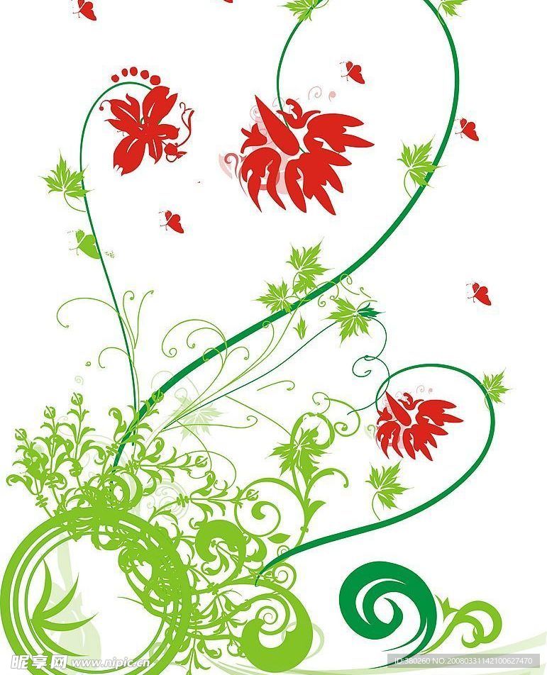 矢量花纹