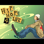 Hip-Hop滑板男孩
