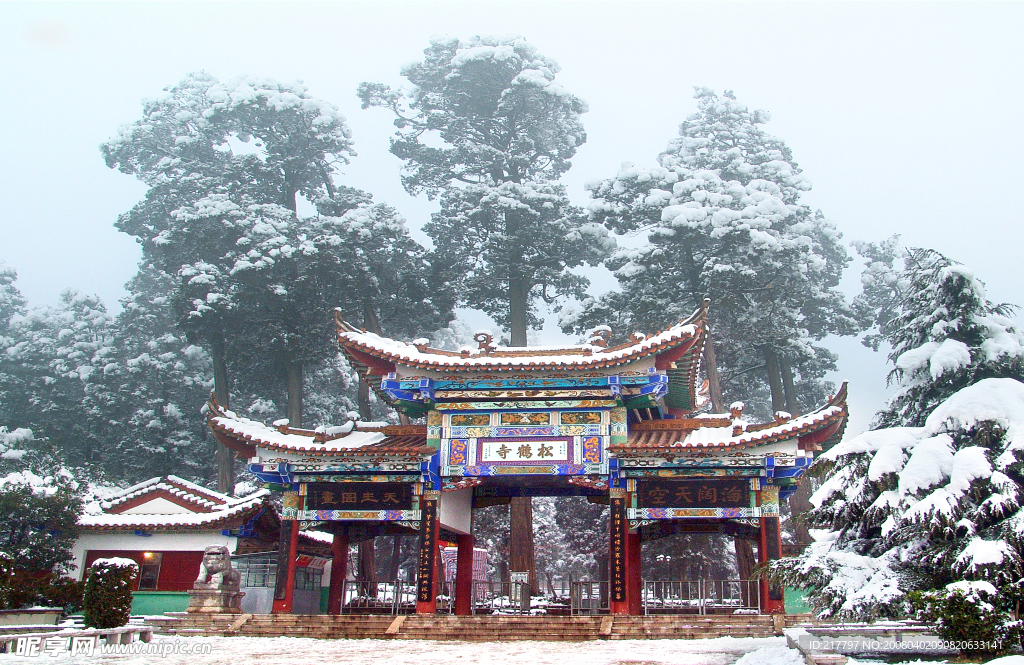 古宅雪景