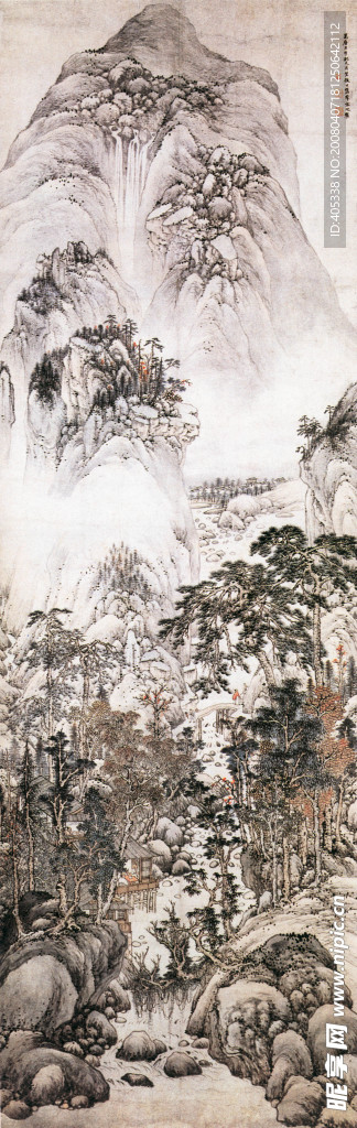 宋旭山水图