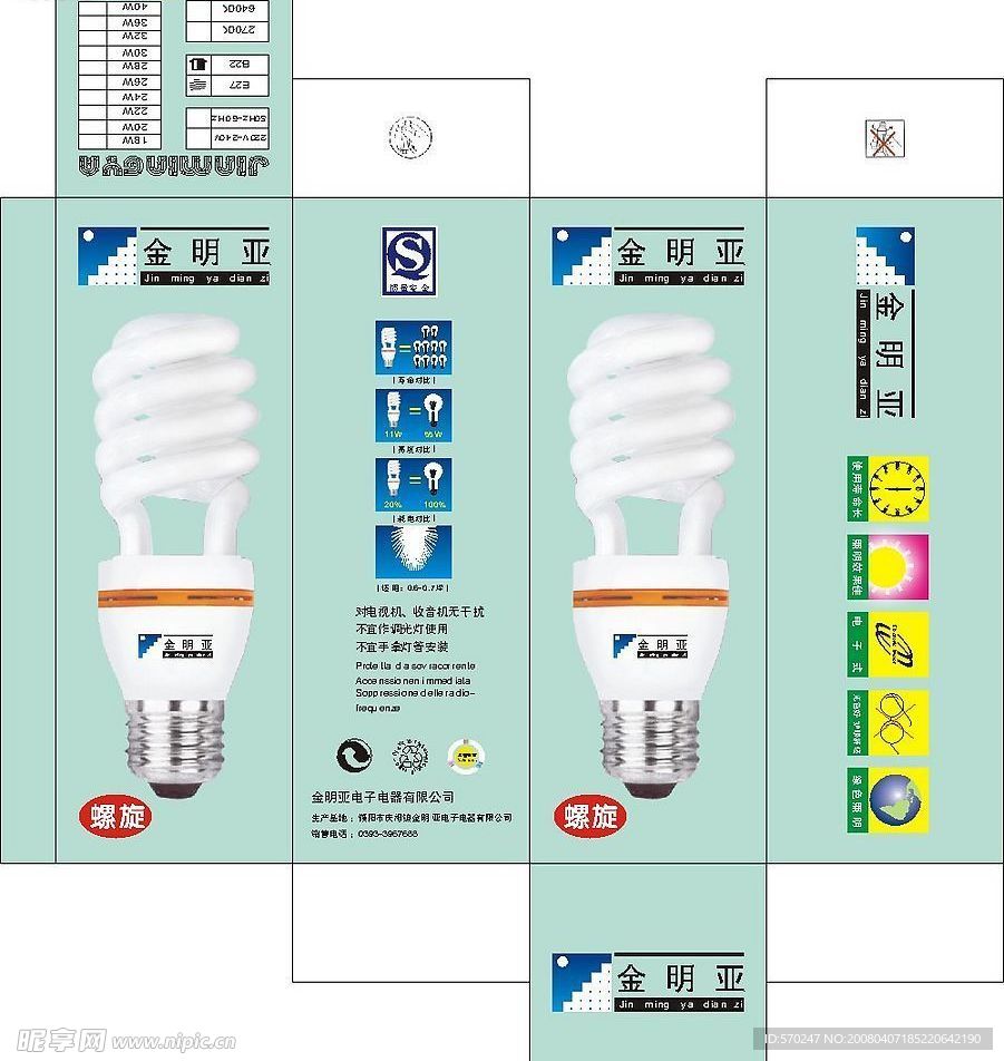 节能灯包装
