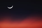 半月夜空