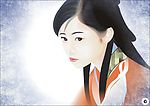 高清晰矢量古典美女素材
