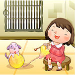 温馨女孩