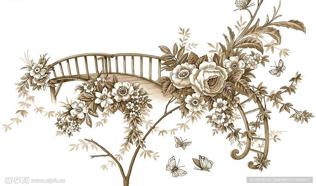 收集的好花纹