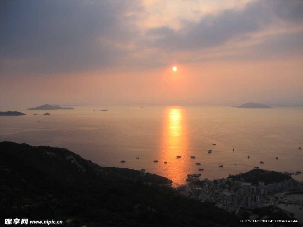 珠海外伶仃岛落日