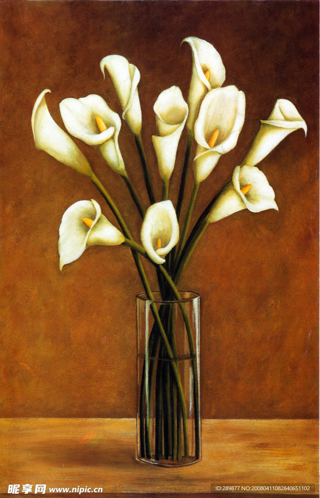 精品油画  花5