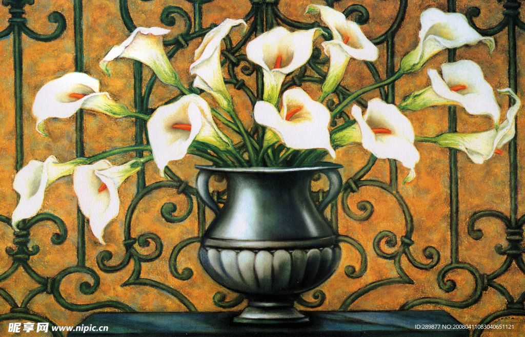 精品油画   花2