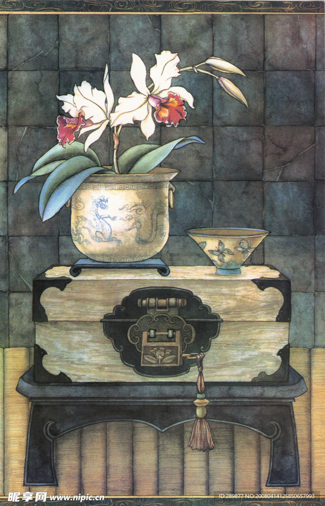 精品油画  花8