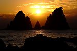夕阳下