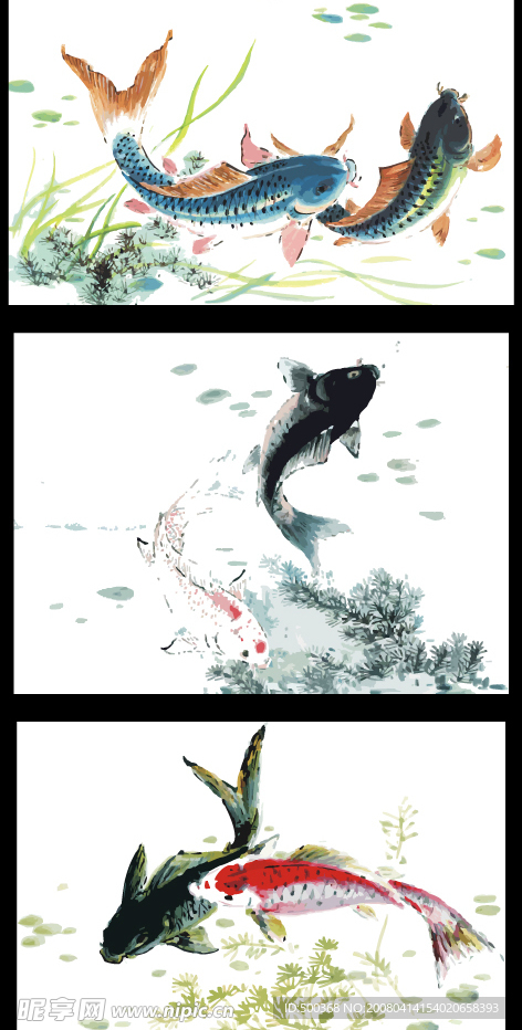 水墨鱼