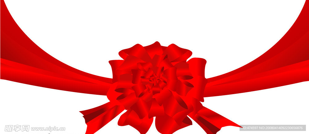 红绸花