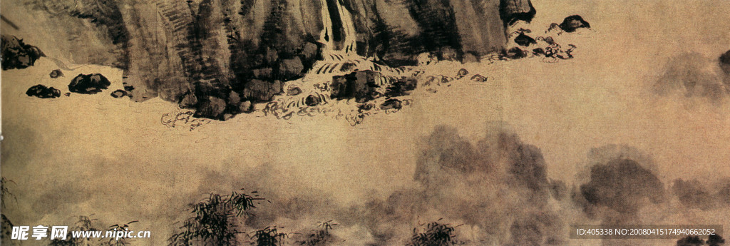 仿米山水图之六