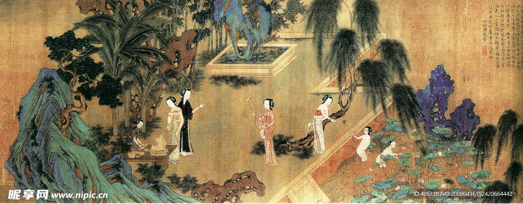 四季仕女图一