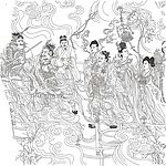绝世精品--唐朝画圣吴道子所作《八十七神仙卷》CDR