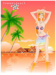 海边美女