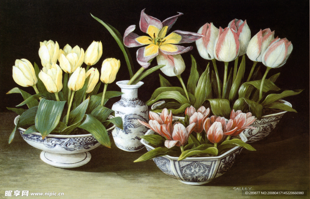 精品油画  花9