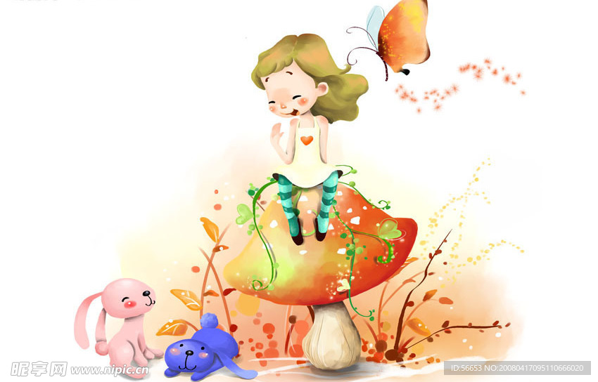 儿童友谊插画系列