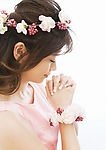 女性  婚礼  祈祷