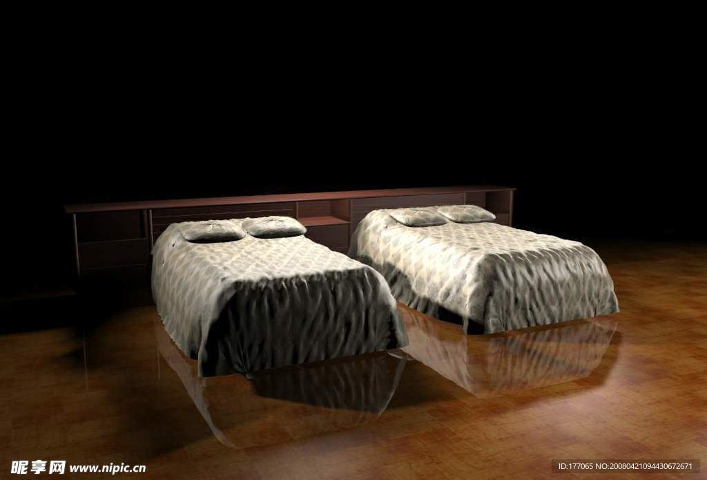 室内模型——床