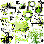 春天时尚花纹