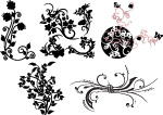超级矢量精美古典花纹
