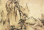 王 履华山图