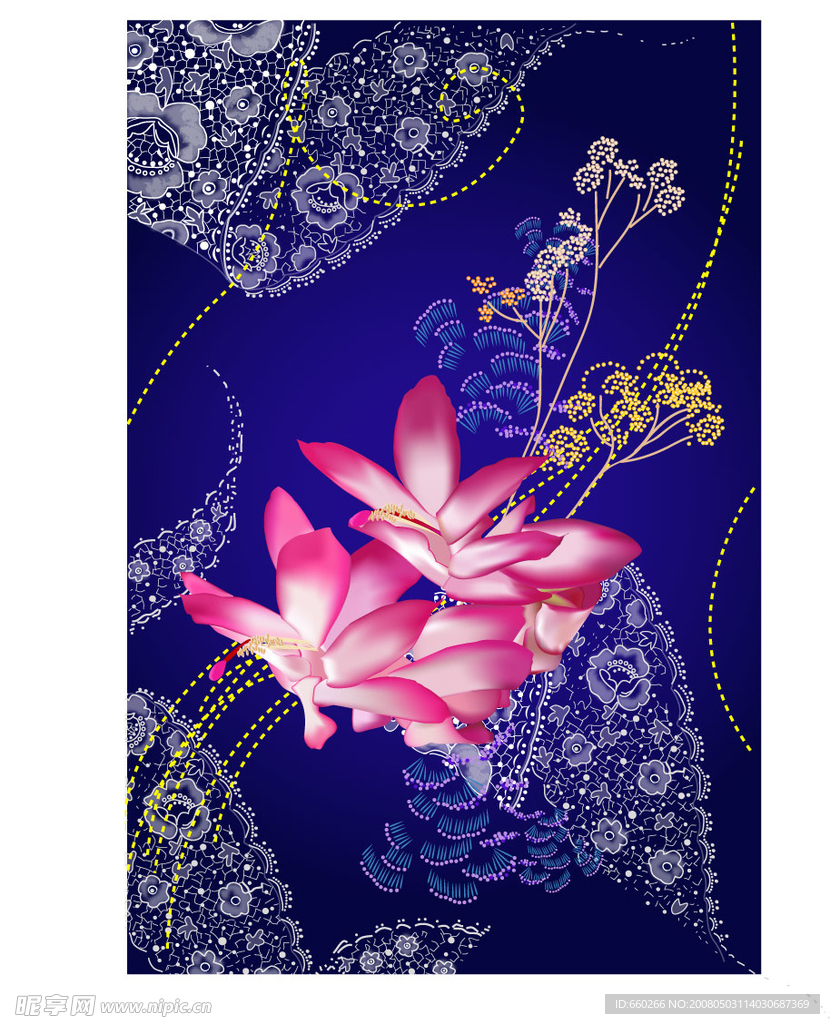 精美刺绣花纹