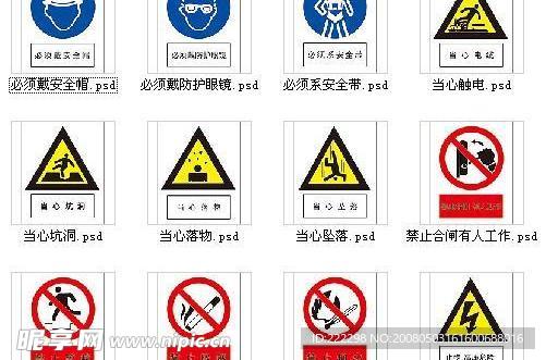 警示牌