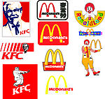 餐饮巨头矢量图
