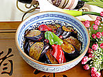 漂亮的油淋茄子