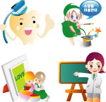 儿童婴儿矢量图